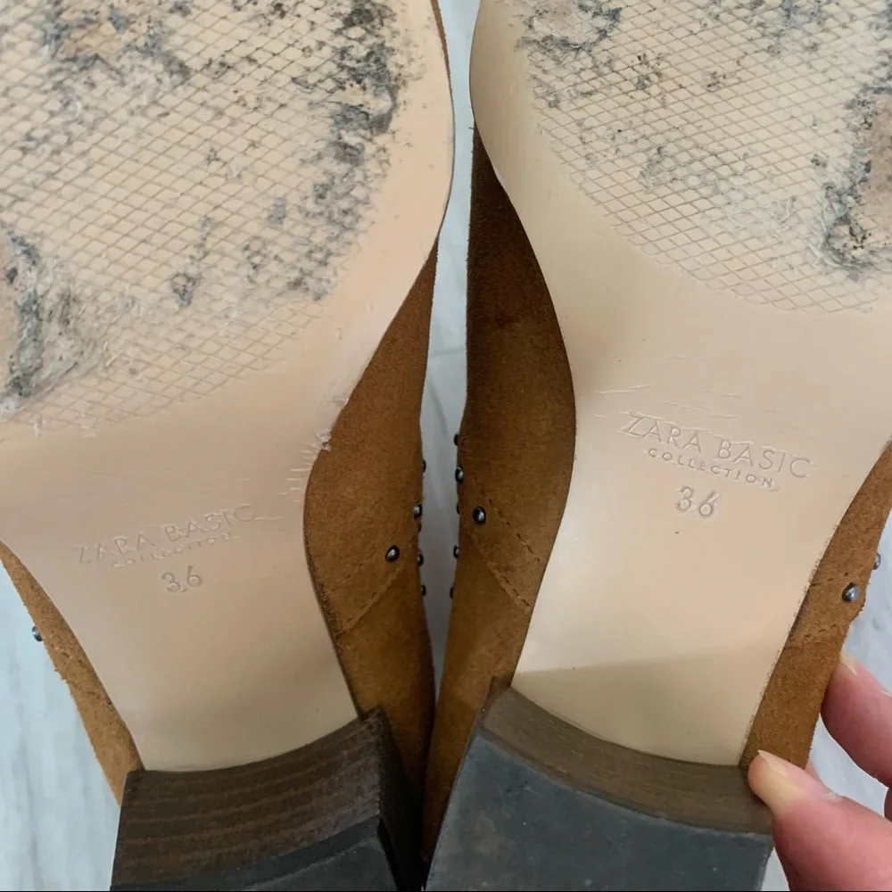 Zara brown leather